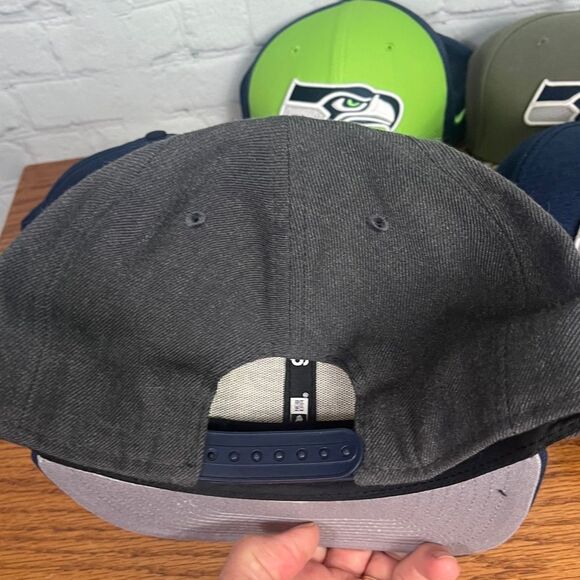 Seattle Seahawks Football NFL Hat Bundle- 6 New Era, 2 Nike Dri-Fit - Picture 11 of 17